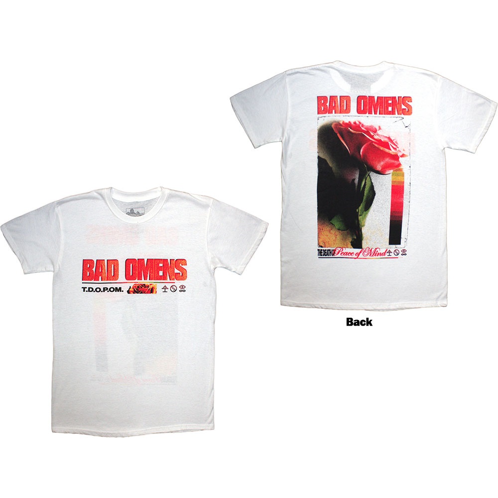 Bad Omens - Flower Mens Tshirt - White